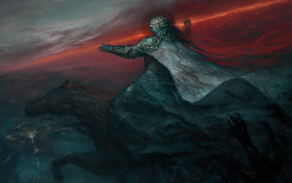 Fantasy Sorcerer Horse Necromancer HD Wallpaper | Background Image