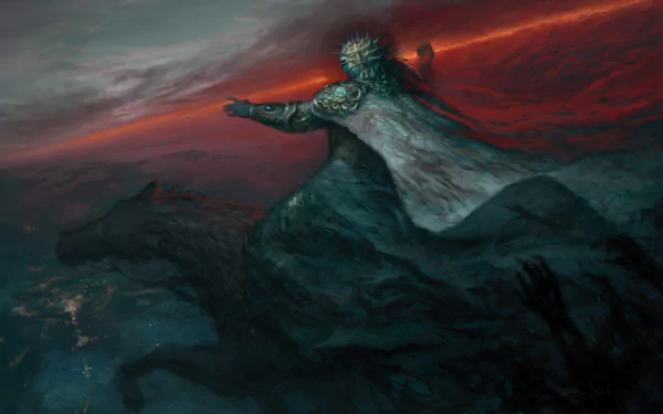 necromancer horse fantasy sorcerer HD Desktop Wallpaper | Background Image