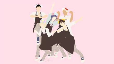 Ryou Nishimiya Shunsuke Yoshino Kouta Hasegawa Yuu Mizuno Anime Sanrio Boys HD Desktop Wallpaper | Background Image