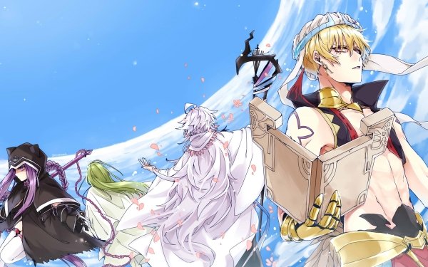 Anime Fate/Grand Order Fate Series Caster Gilgamesh Kingu Merlin Rider Lancer Medusa HD Wallpaper | Background Image