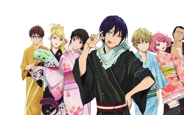 Kofuku Ebisu Daikoku (Noragami) Kazuma (Noragami) Bishamonten (Noragami) Hiyori Iki Yukine (Noragami) Yato (Noragami) Anime Noragami HD Desktop Wallpaper | Background Image