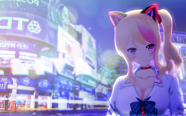 Anime Virtual Youtuber Mochi Nekonoki HD Wallpaper | Background Image