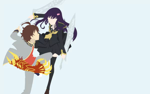 Benio Adashino Rokuro Enmadou Anime Twin Star Exorcists HD Desktop Wallpaper | Background Image