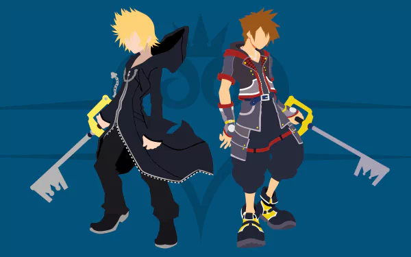 Keyblade Roxas (Kingdom Hearts) Sora (Kingdom Hearts) video game Kingdom Hearts HD Desktop Wallpaper | Background Image