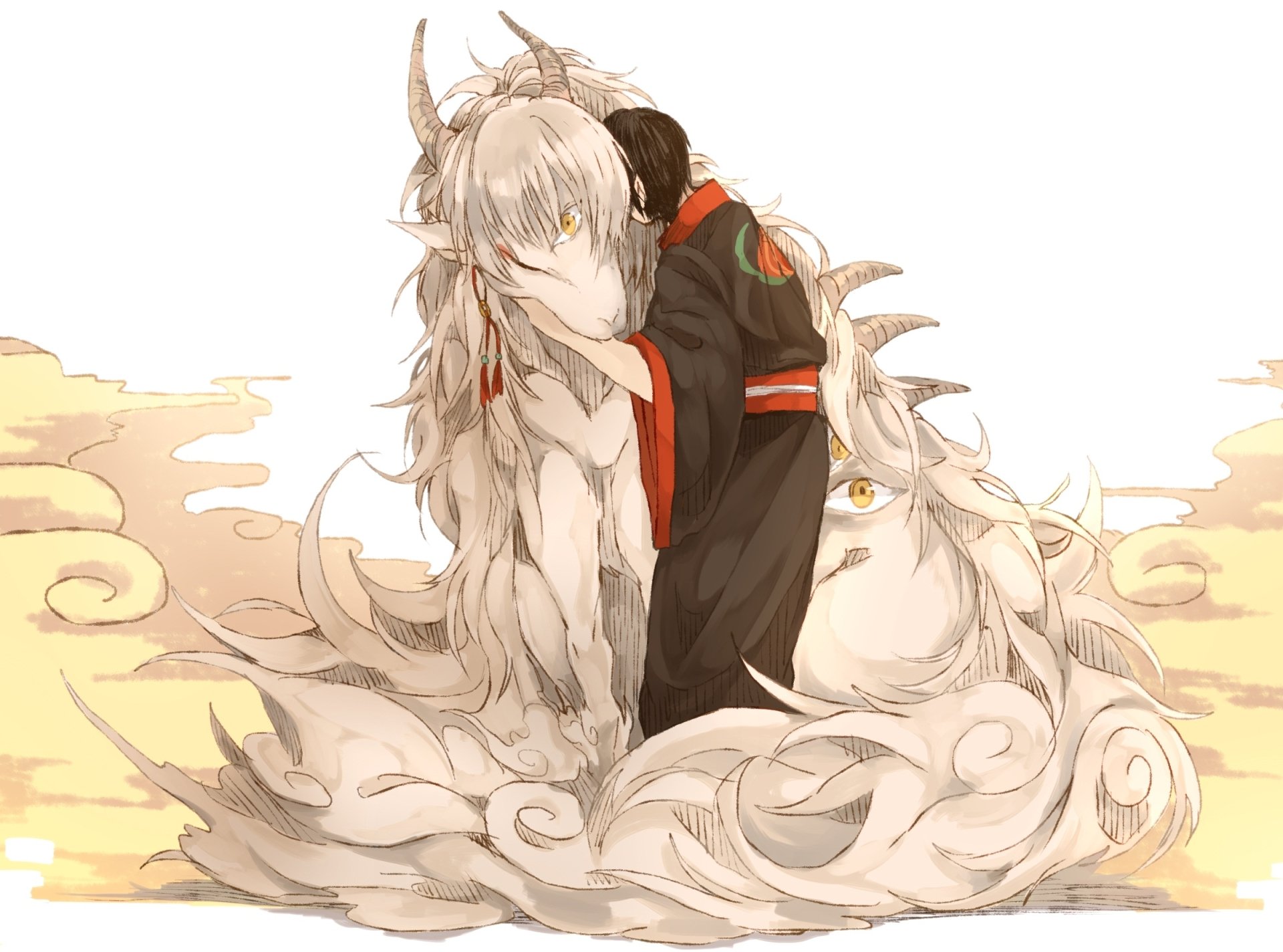 Download Hakutaku (Hoozuki No Reitetsu) Hoozuki (Hoozuki No Reitetsu) Anime Hoozuki No Reitetsu HD Wallpaper