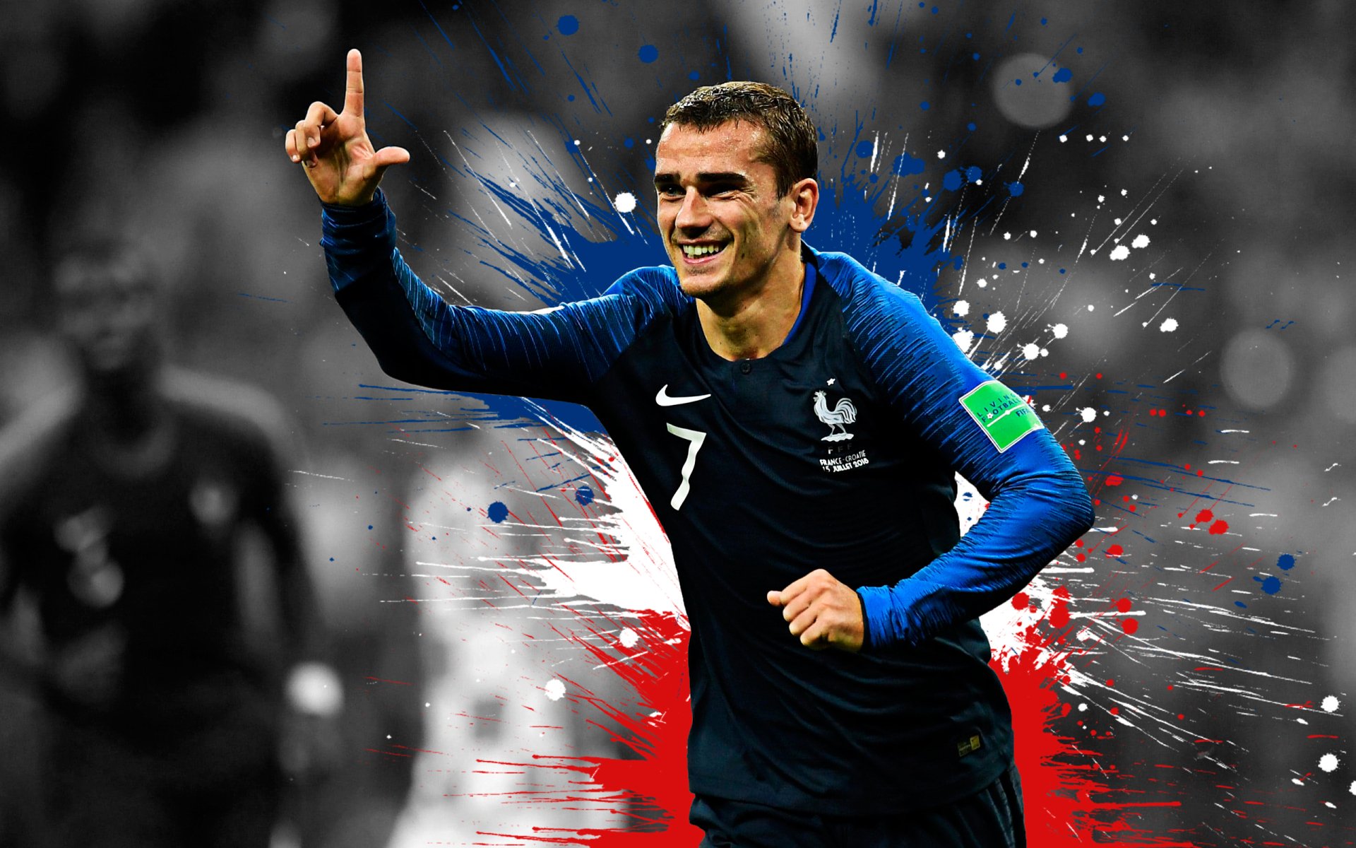 Download French Soccer Antoine Griezmann Sports HD Wallpaper