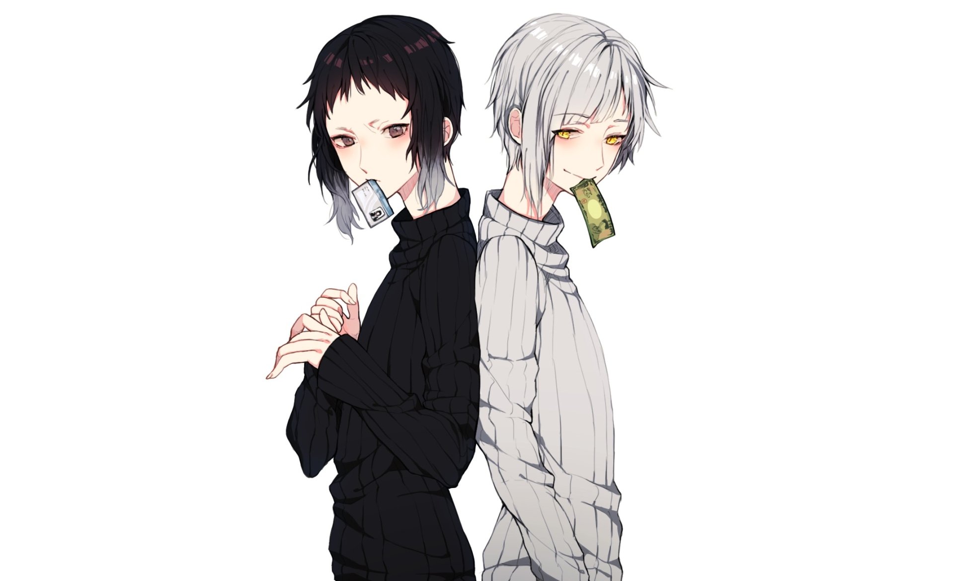 Download Atsushi Nakajima Ryūnosuke Akutagawa Anime Bungou Stray Dogs