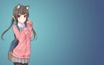 HD anime cat girl wallpapers