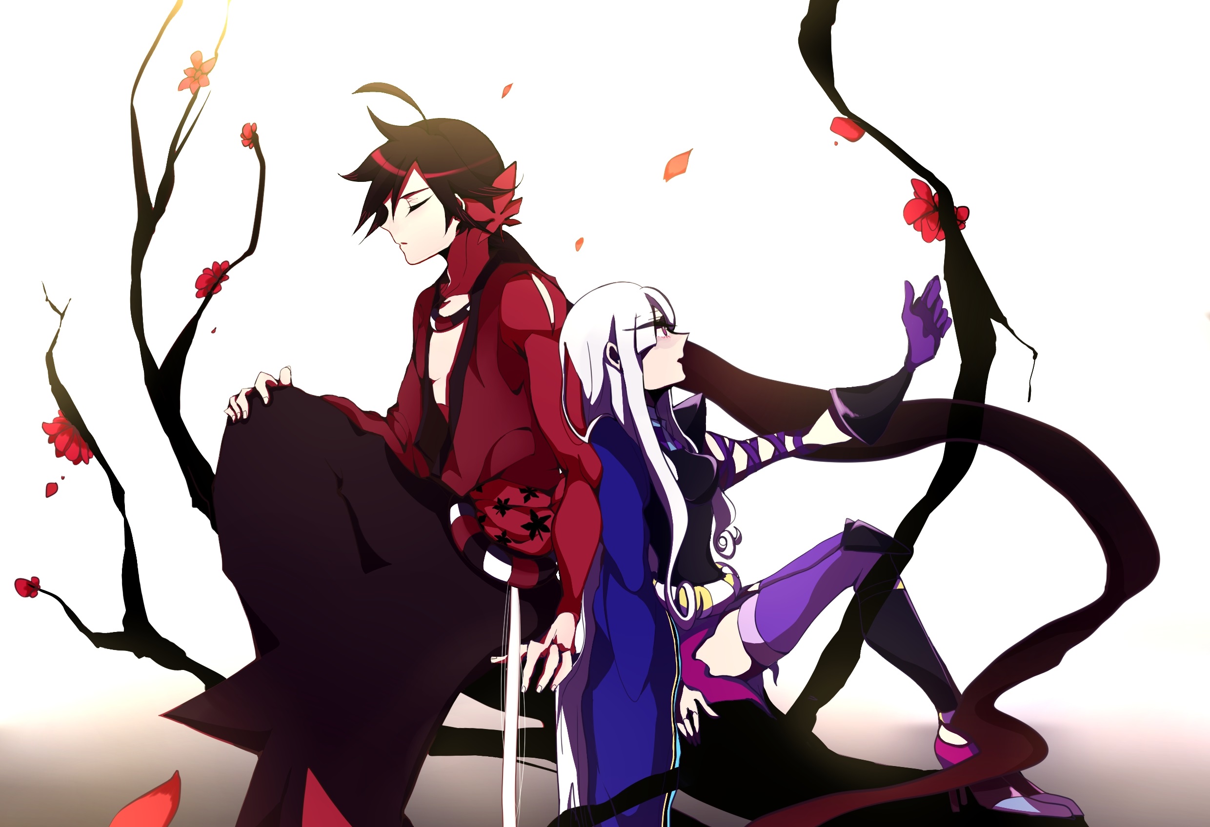 togame and yasuri shichika (katanagatari) drawn by kuru_(wagaya60) |  Danbooru