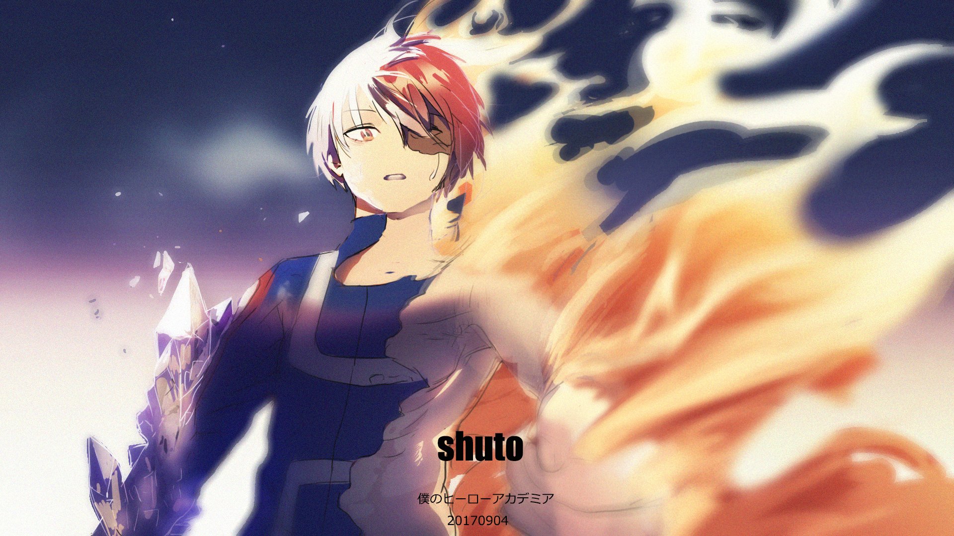 Download Shoto Todoroki Anime My Hero Academia HD Wallpaper by 鱼泡