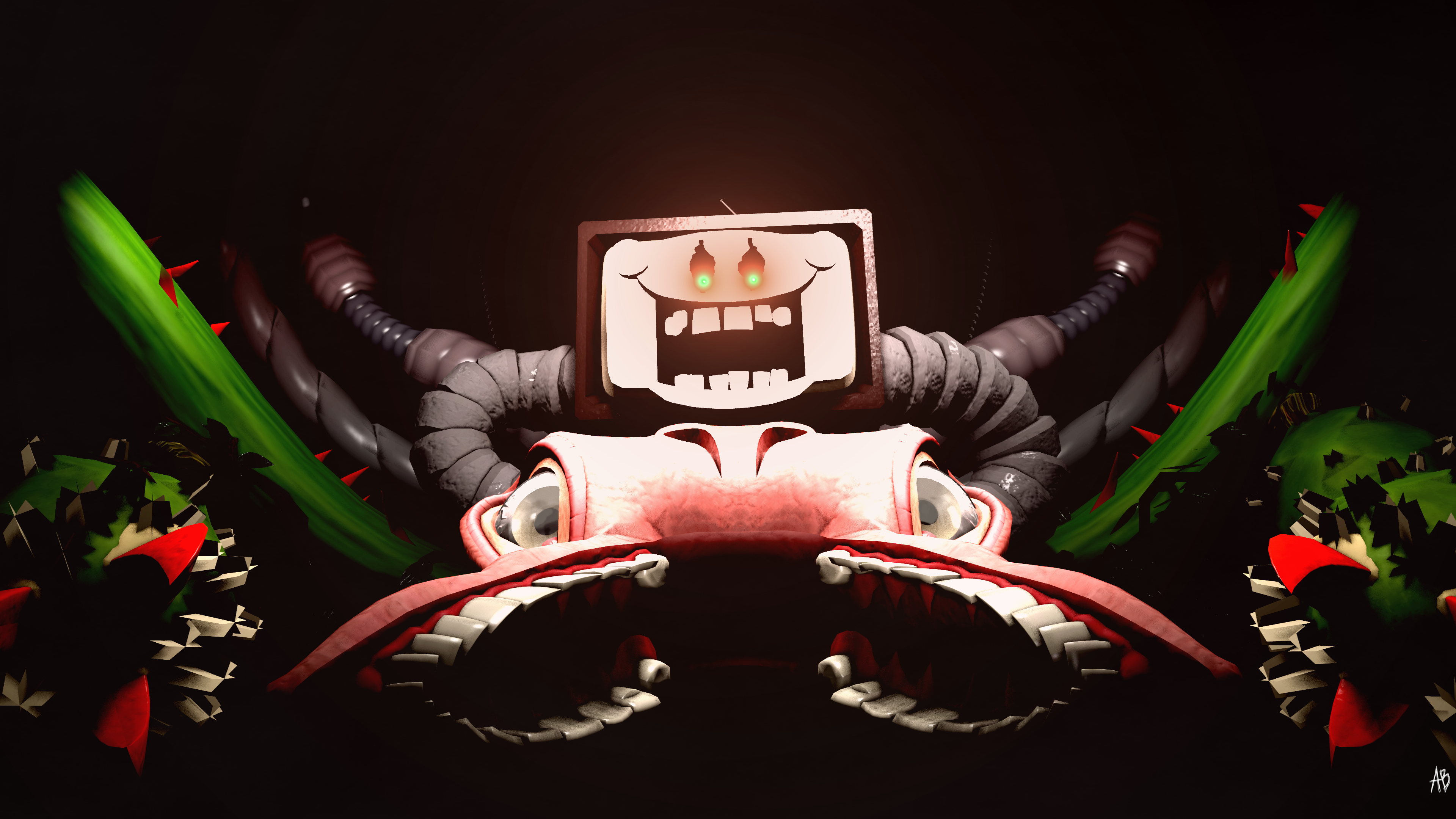 PHOTOSHOP/OMEGA FLOWEY, Speedpaint