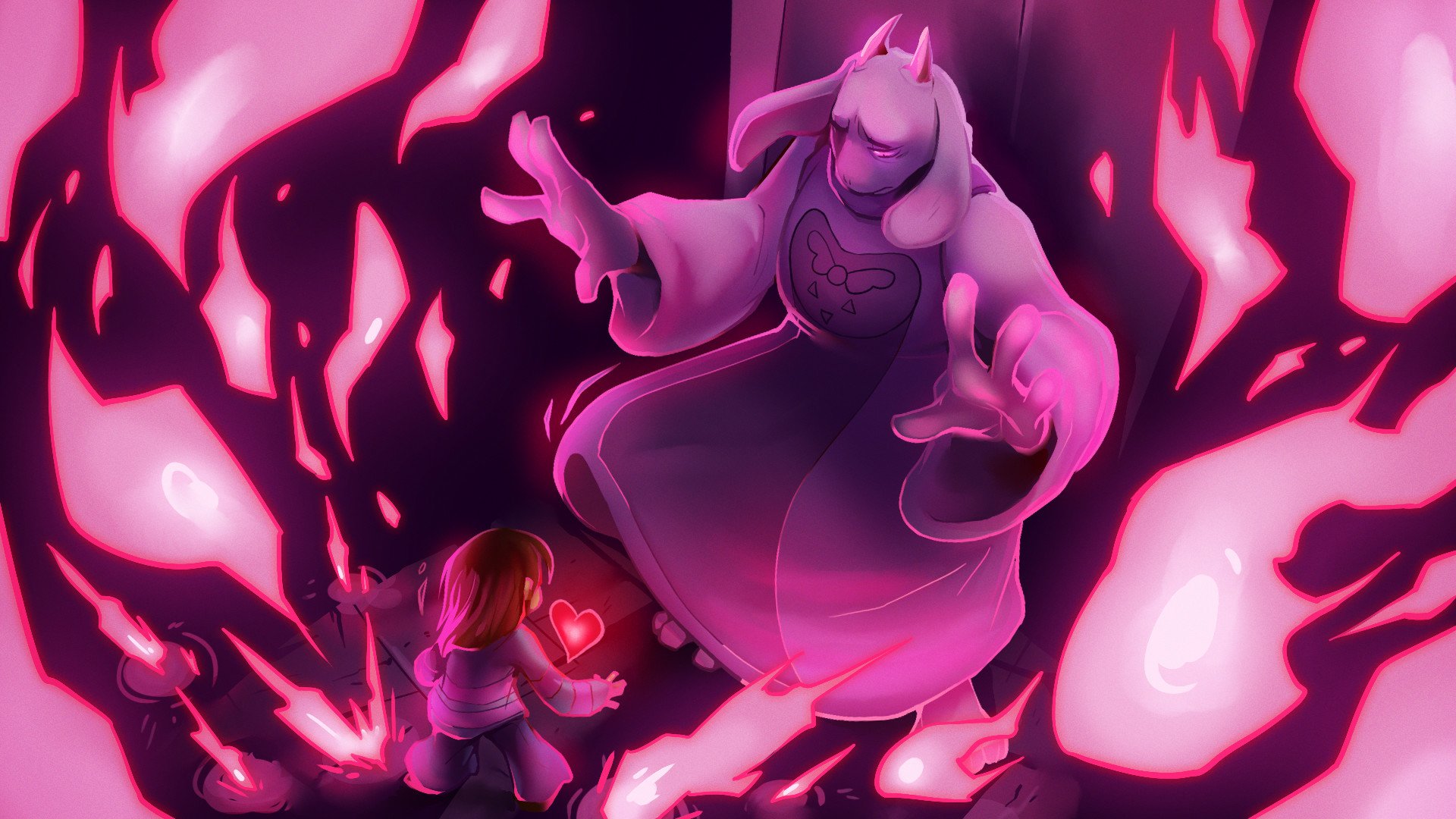 Download Toriel (Undertale) Frisk (Undertale) Video Game Undertale HD  Wallpaper