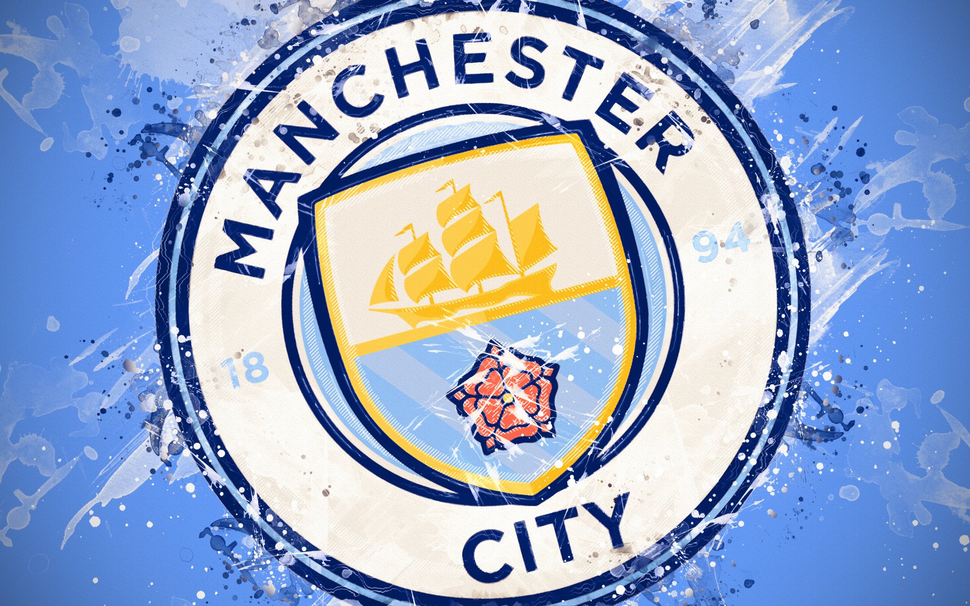 Manchester City Logo 4k Ultra HD Wallpaper | Achtergrond ...