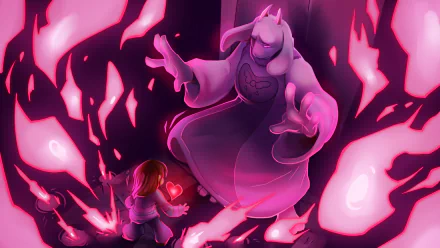 Toriel (Undertale) Frisk (Undertale) video game Undertale HD Desktop Wallpaper | Background Image
