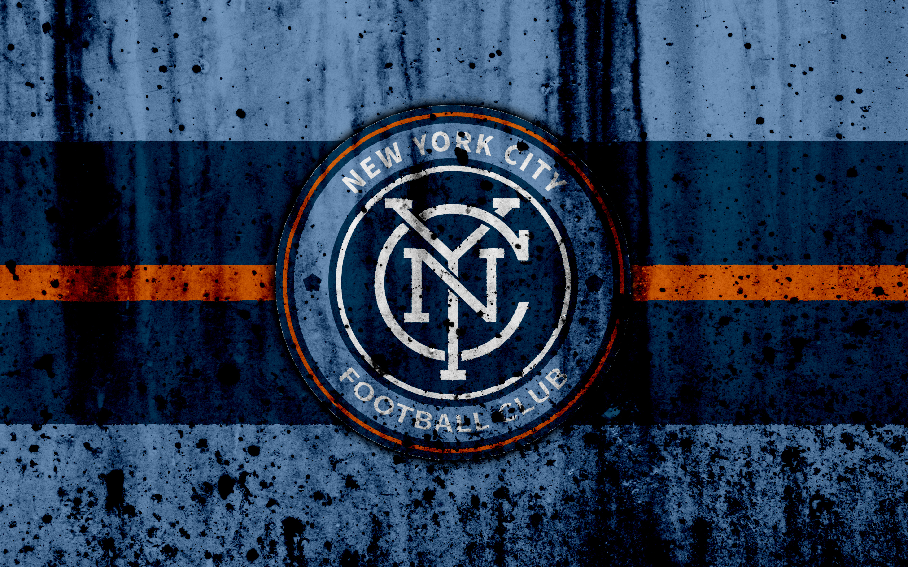 New York City Football Club Logo 4k Ultra HD Wallpaper | Hintergrund