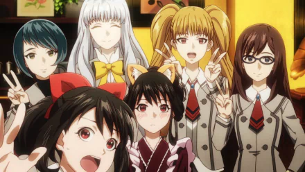 Asuka Tsuchimiya Yuu Tounaka Nana Nanase Mia Silverstone Chloe Morisu Anime The Girl in Twilight HD Desktop Wallpaper | Background Image