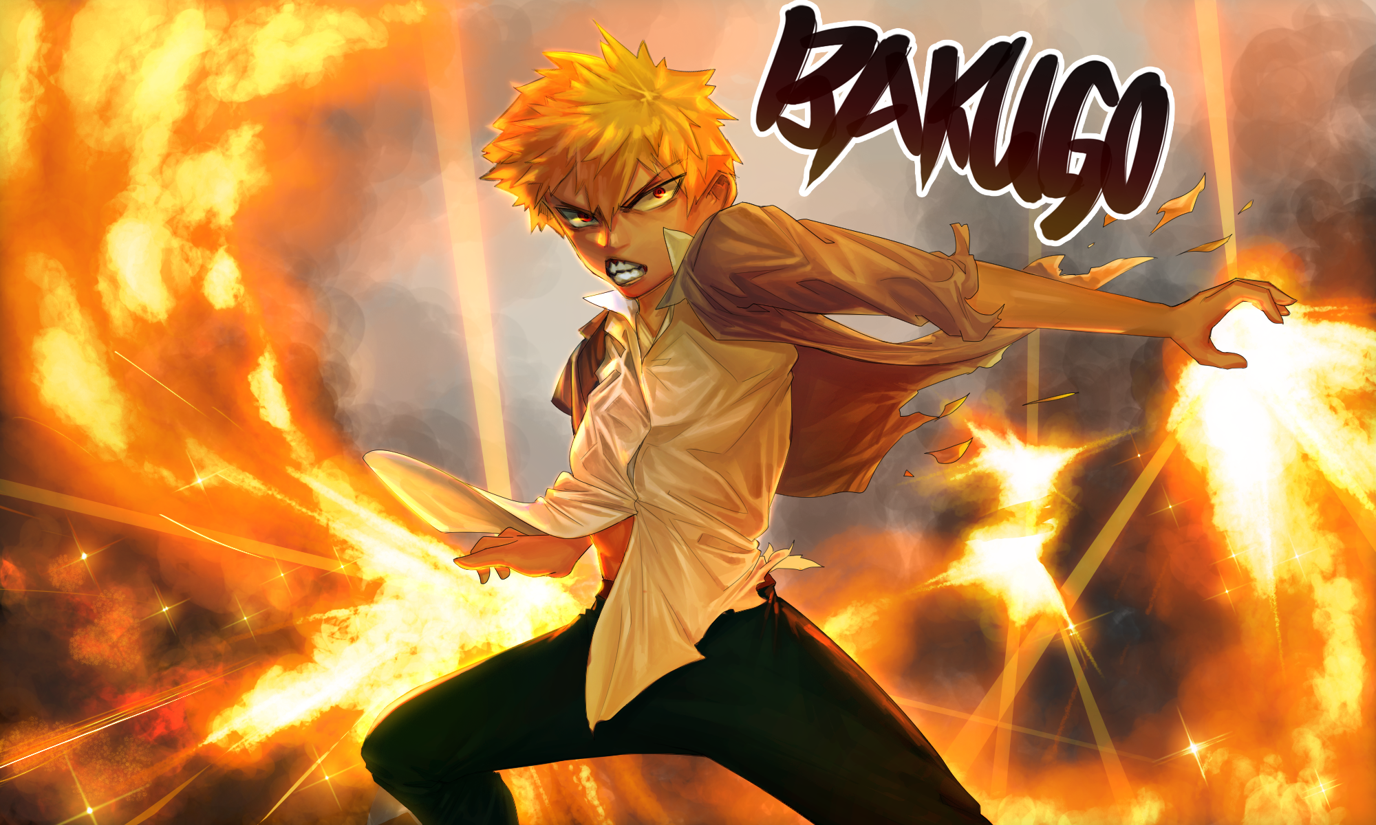 Download Katsuki Bakugou Anime My Hero Academia HD Wallpaper by BMG