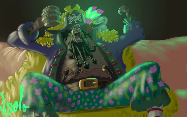 Marshall D. Teach Anime One Piece HD Desktop Wallpaper | Background Image