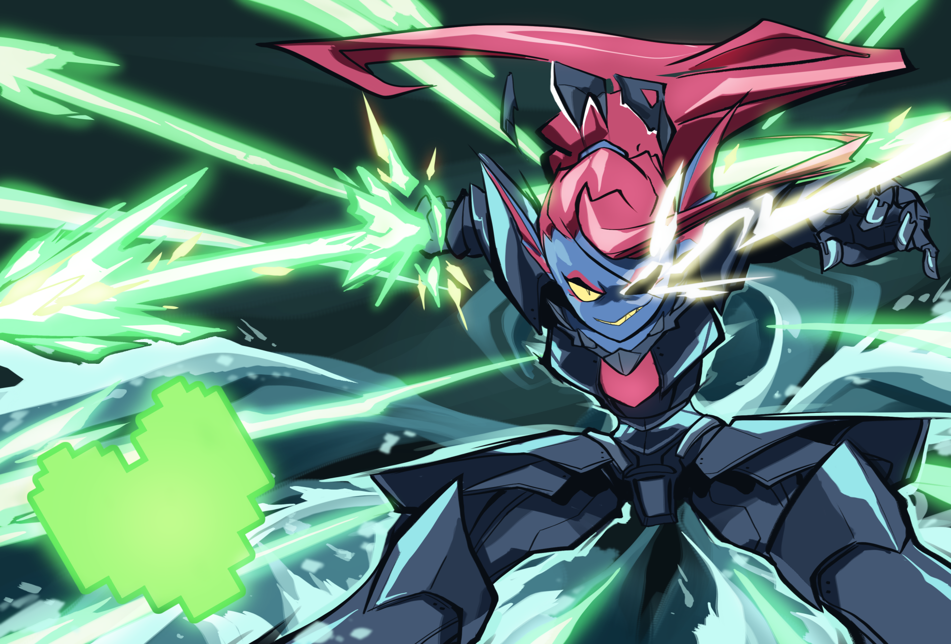 undyne 4k Ultra HD Wallpaper | Background Image | 5100x3455