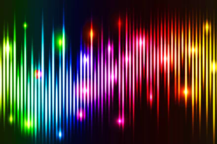 Vibrant abstract rainbow colors with vertical light streaks on a dark background, designed as a 4K Ultra HD PC desktop wallpaper and background.