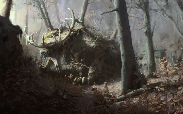horns fantasy creature HD Desktop Wallpaper | Background Image