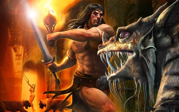 Conan fantasy warrior fantasy warrior HD Desktop Wallpaper | Background Image