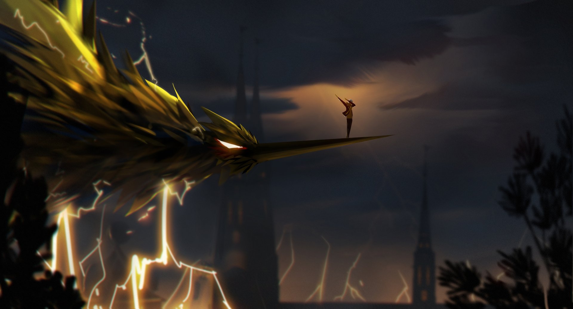 Download Zapdos (Pokémon) Video Game Pokemon Go HD Wallpaper