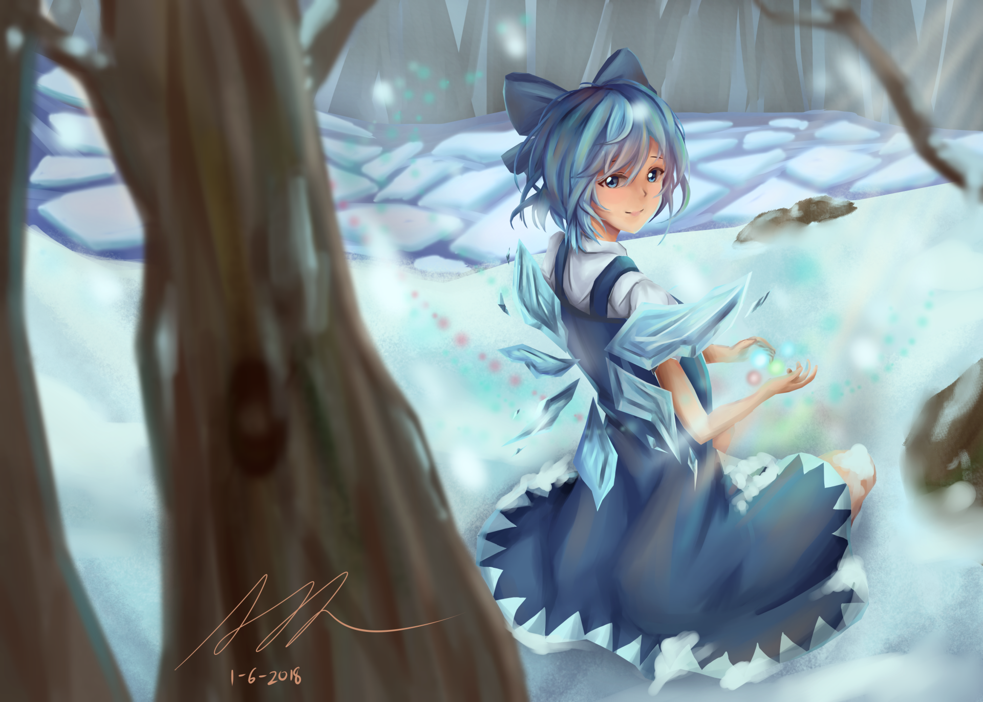 Download Cirno (Touhou) Anime Touhou HD Wallpaper by Kuan