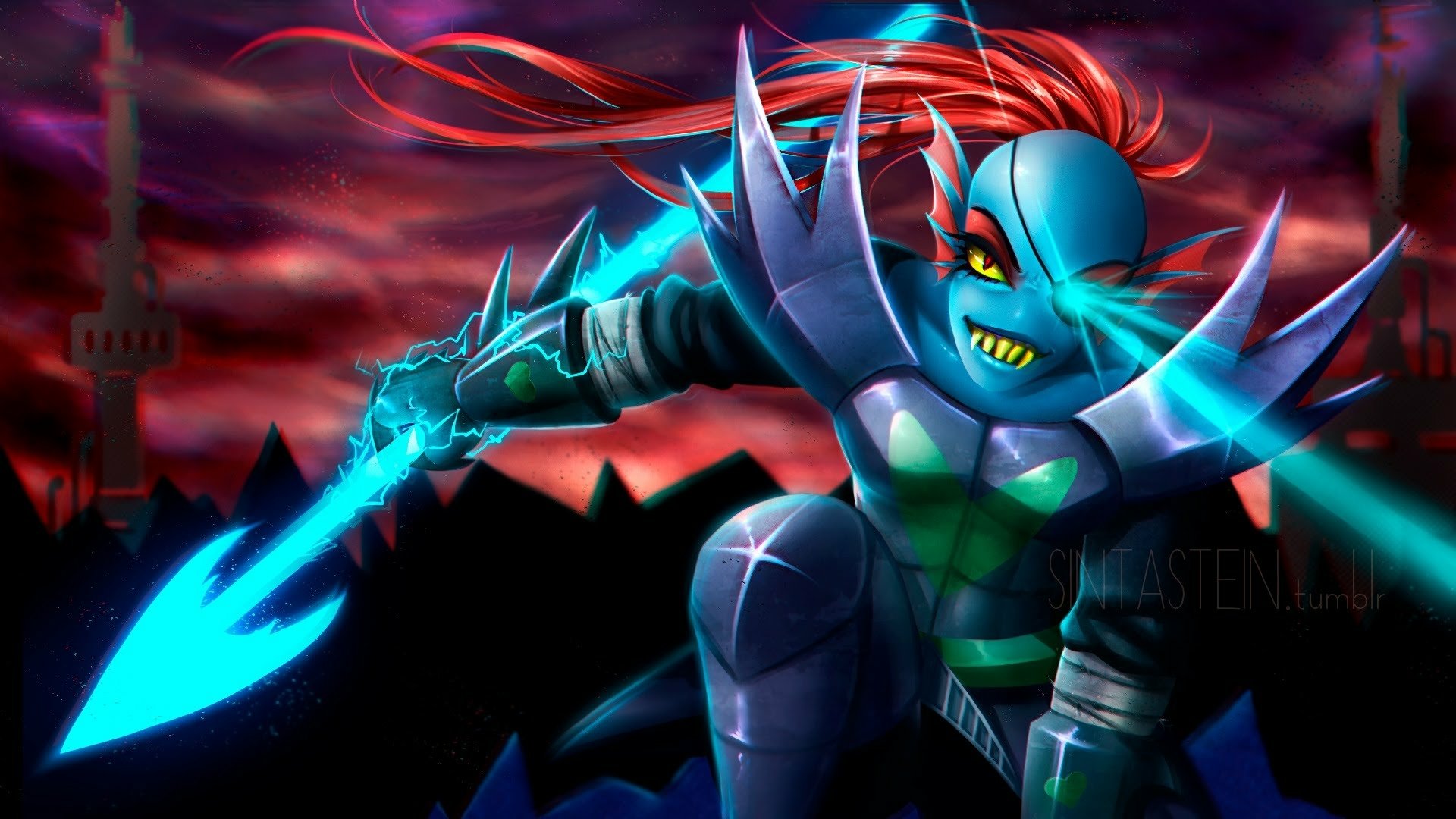 Undyne Hd Wallpaper Background Image 19x1080 Id Wallpaper Abyss