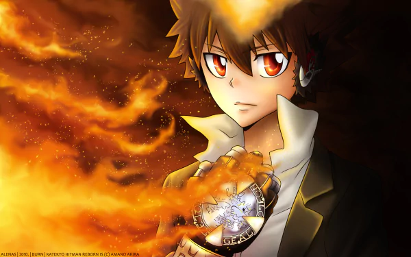 Tsunayoshi Sawada Anime Katekyō Hitman Reborn! HD Desktop Wallpaper | Background Image