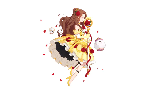 Belle (Beauty and the Beast) movie Beauty And The Beast (1991) HD Desktop Wallpaper | Background Image