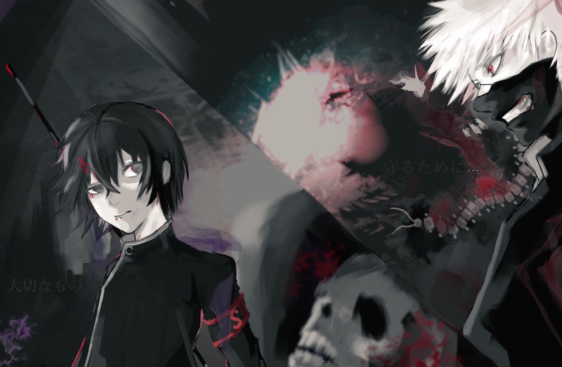 Download Juuzou Suzuya Ken Kaneki Anime Tokyo Ghoul:re HD Wallpaper by リクト