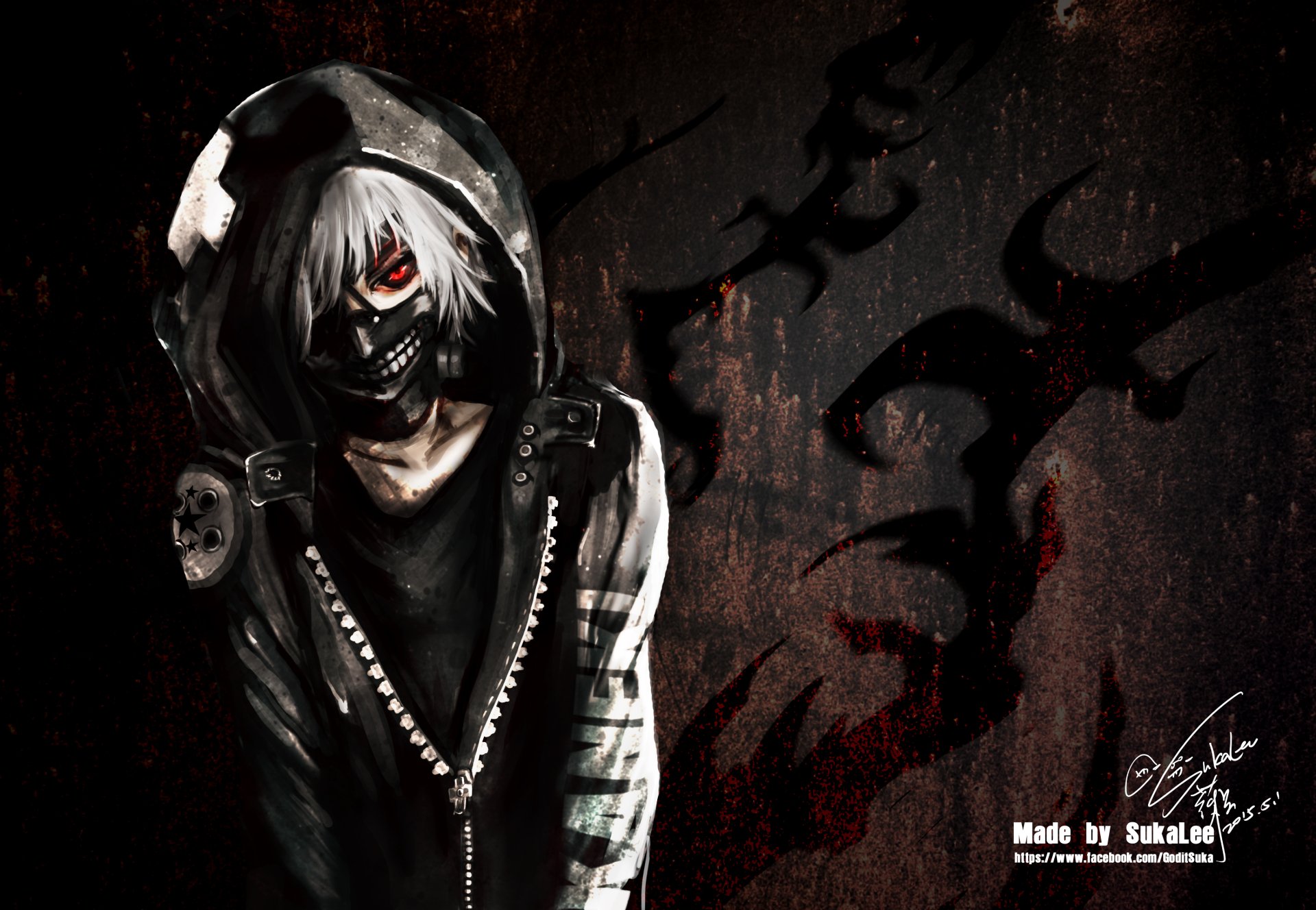 Download Ken Kaneki Anime Tokyo Ghoul HD Wallpaper