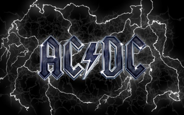 Music AC/DC Band (Music) Australia Lightning Steel White HD Wallpaper | Background Image