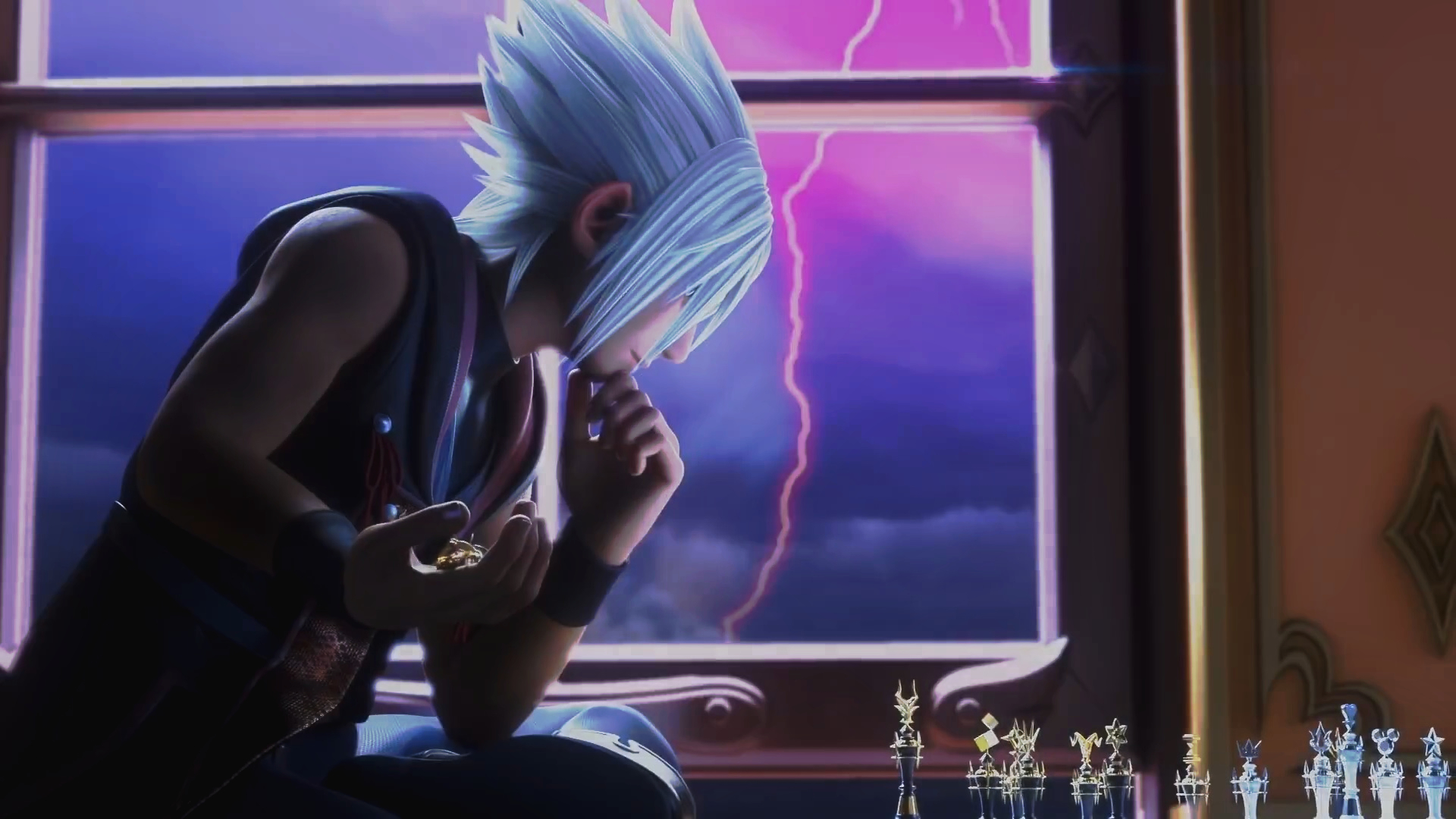Young Xehanort playing chess