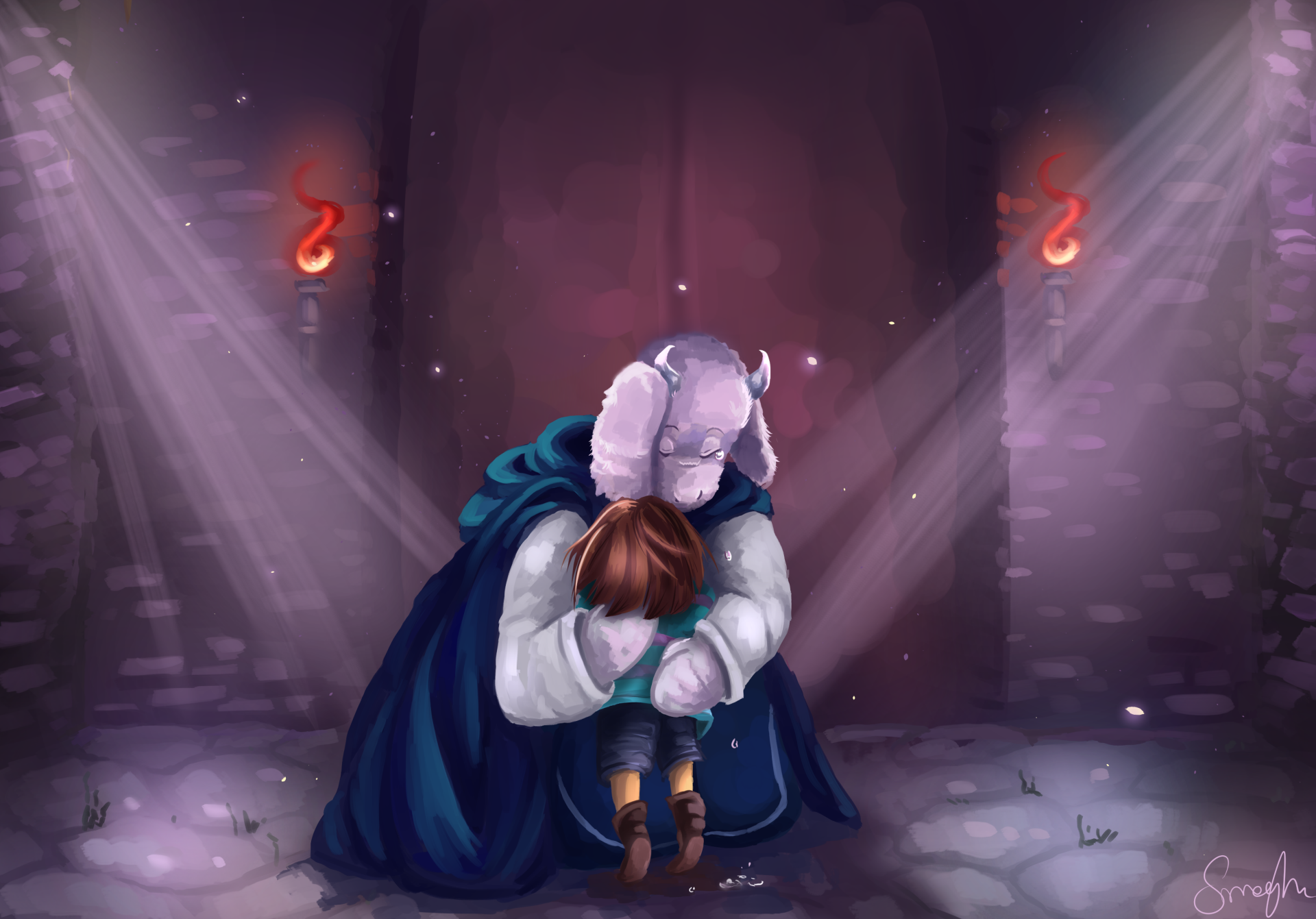 Download Toriel (Undertale) Frisk (Undertale) Video Game Undertale HD Wallpaper