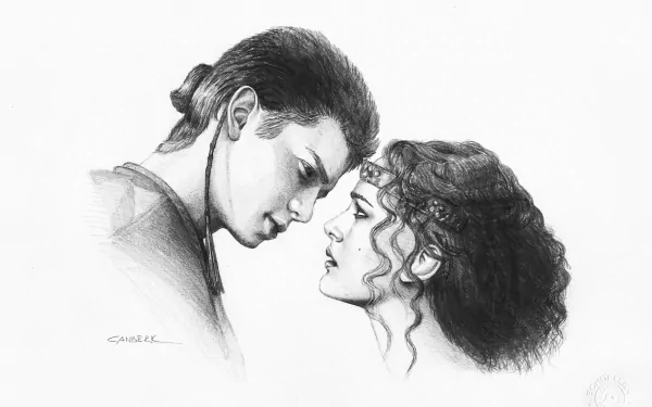 Padmé Amidala Anakin Skywalker movie Star Wars Episode II: Attack Of The Clones HD Desktop Wallpaper | Background Image