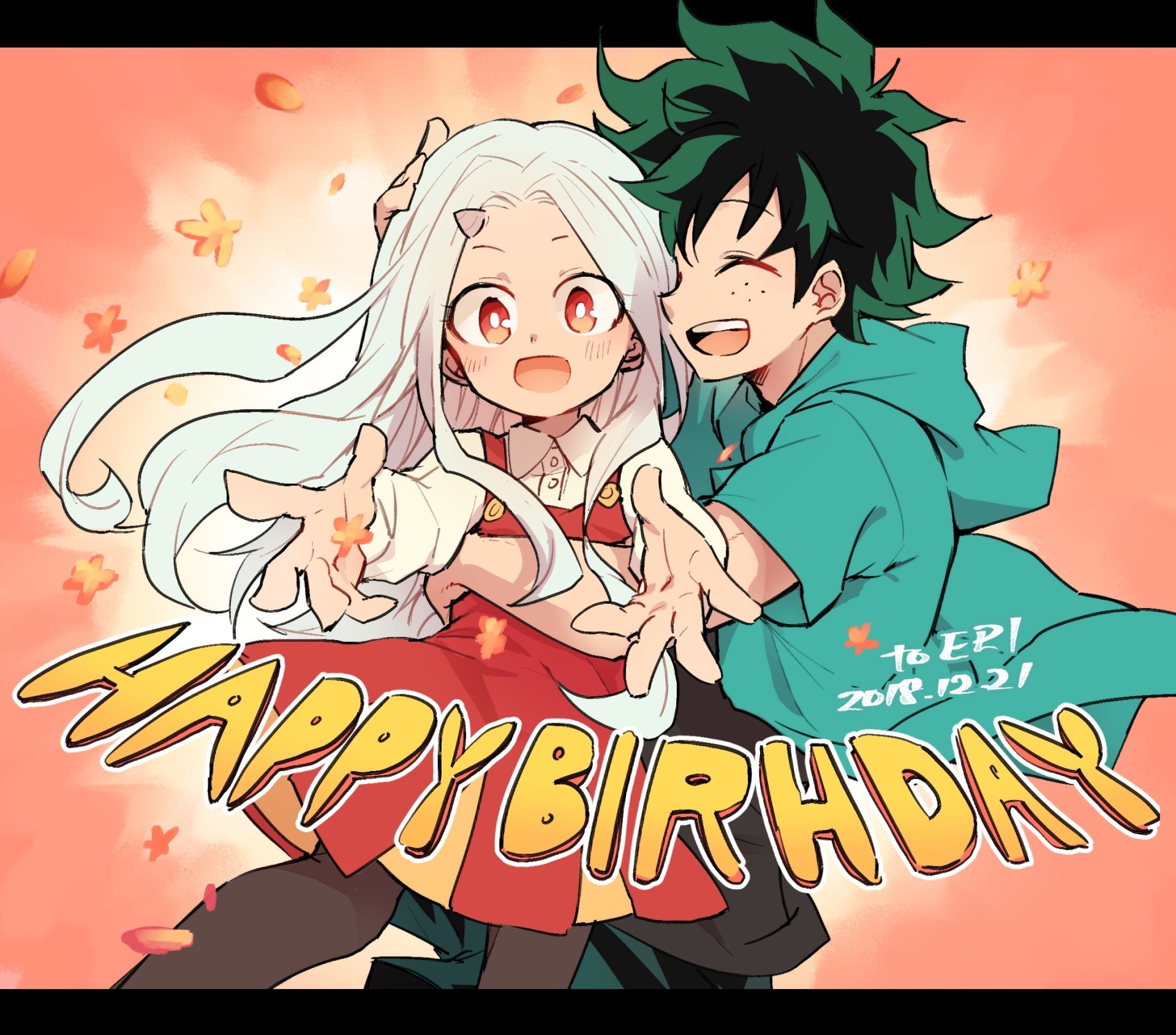 Download Izuku Midoriya Eri (My Hero Academia) Anime My Hero Academia HD Wallpaper by おわり