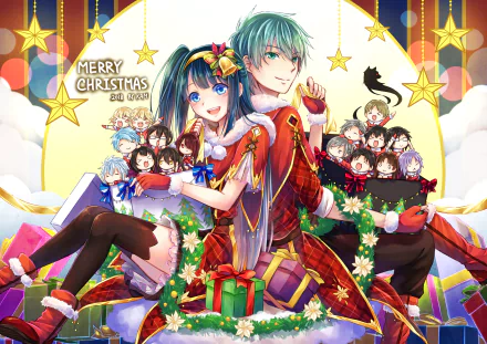 Anime Christmas anime christmas HD Desktop Wallpaper | Background Image