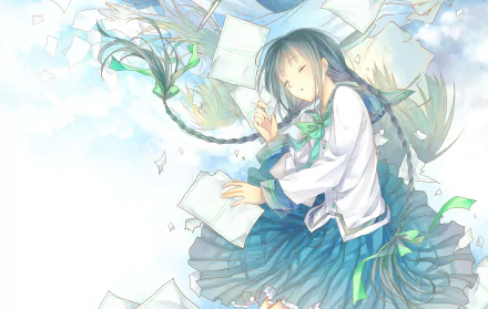 Anime Bungaku Shoujo HD Desktop Wallpaper | Background Image