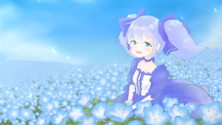 Chihiro Yuuki Anime Virtual Youtuber HD Desktop Wallpaper | Background Image