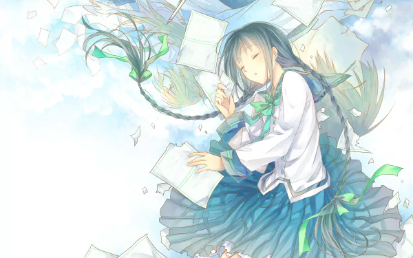 Anime Bungaku Shoujo HD Desktop Wallpaper | Background Image