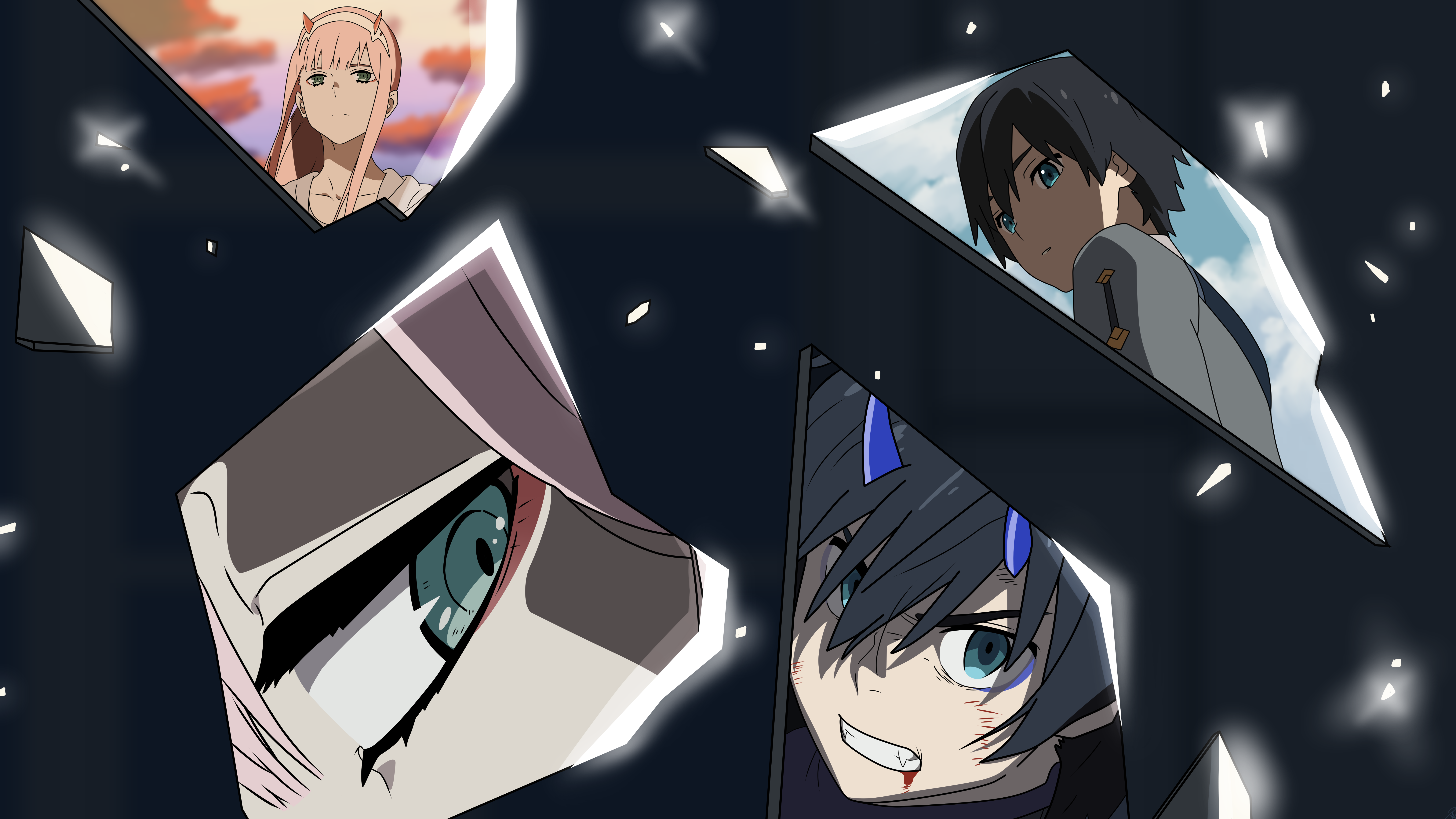 Hiro and Zero Two Moments In Broken Glass by Bladedvaults92