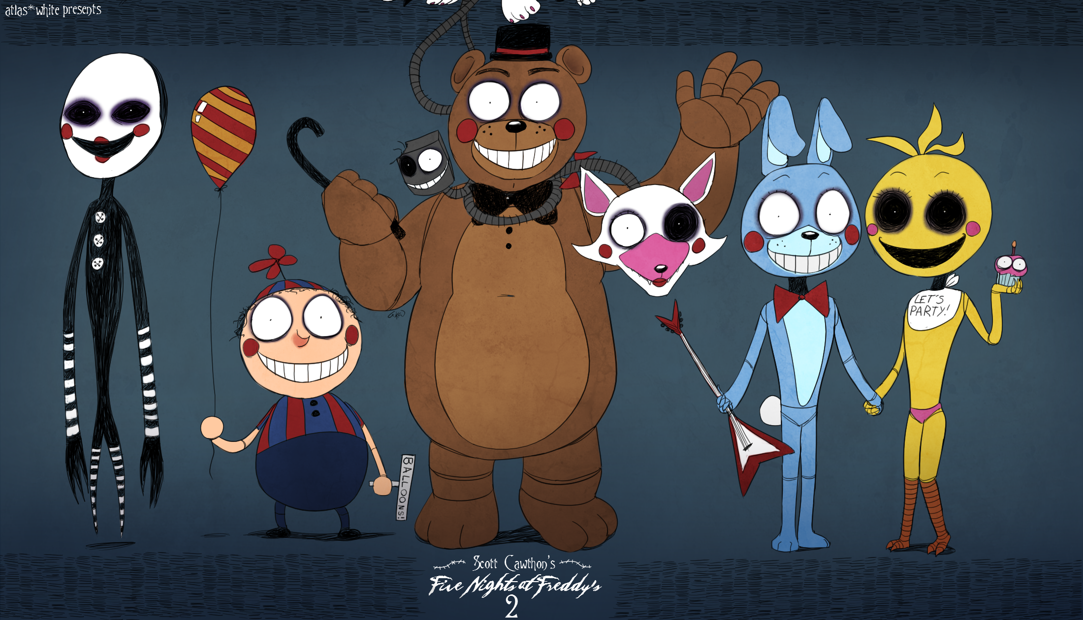 Download Video Game Five Nights At Freddy’s 2 HD Wallpaper