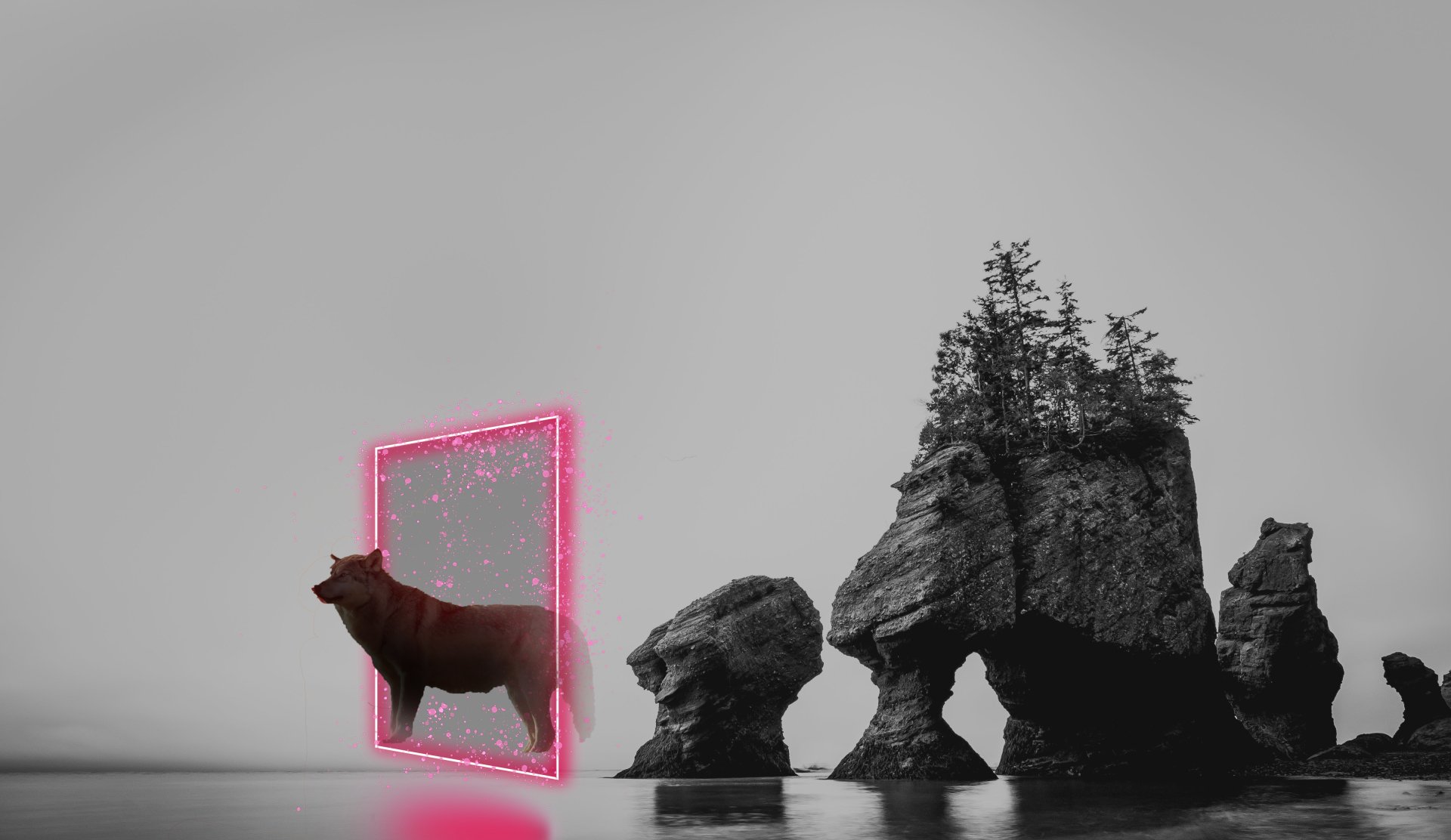 Download Portal Fantasy Wolf 4k Ultra HD Wallpaper