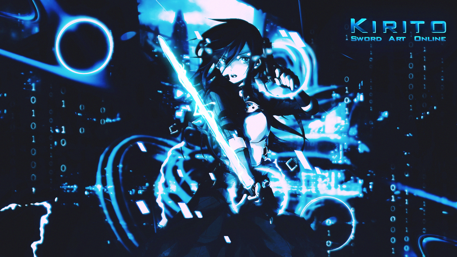 Download Kazuto Kirigaya Kirito (Sword Art Online) Sword Art Online Anime Sword Art Online II HD Wallpaper by CallMeShi