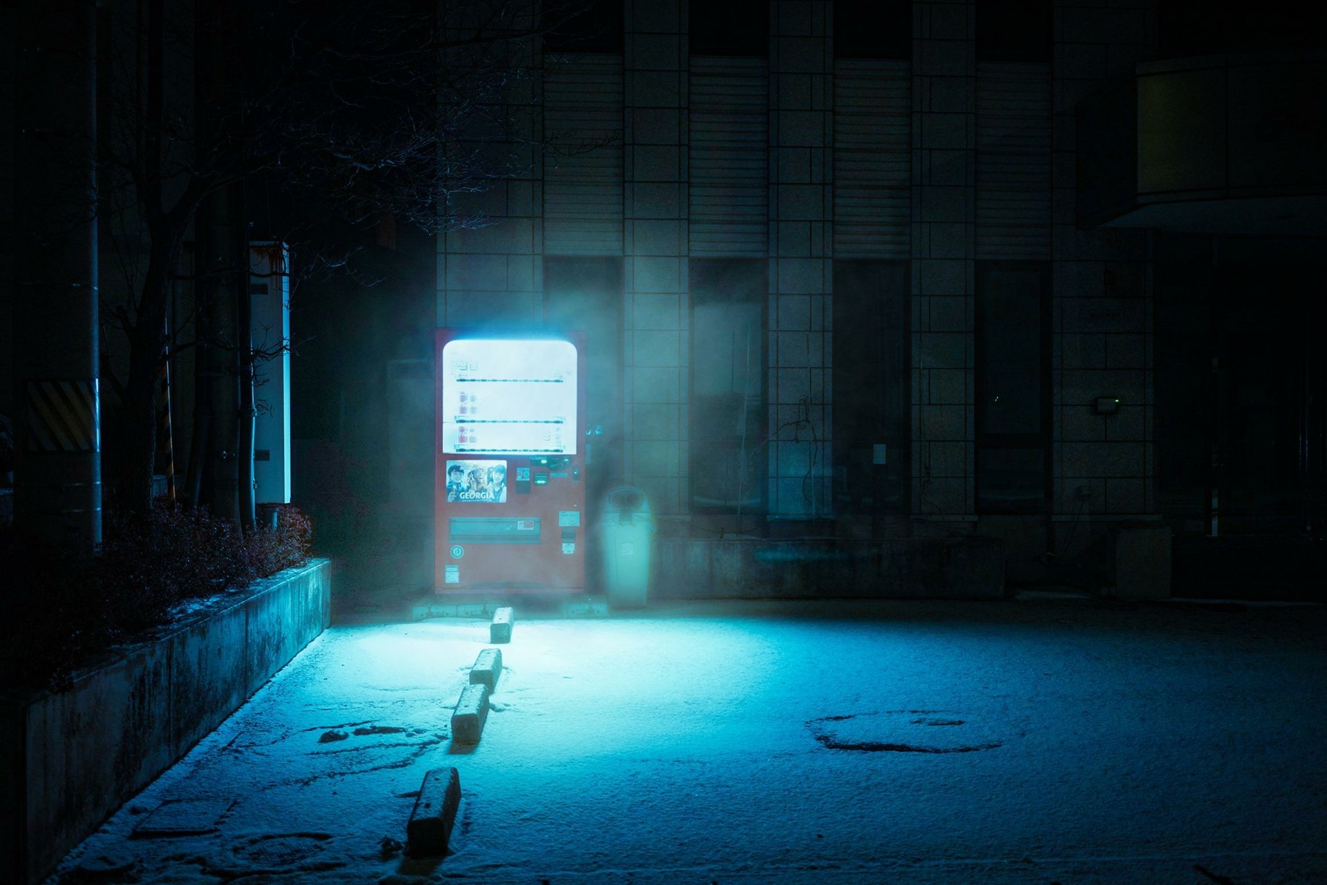 Download Vending Machine Photography Night HD Wallpaper by AGK42