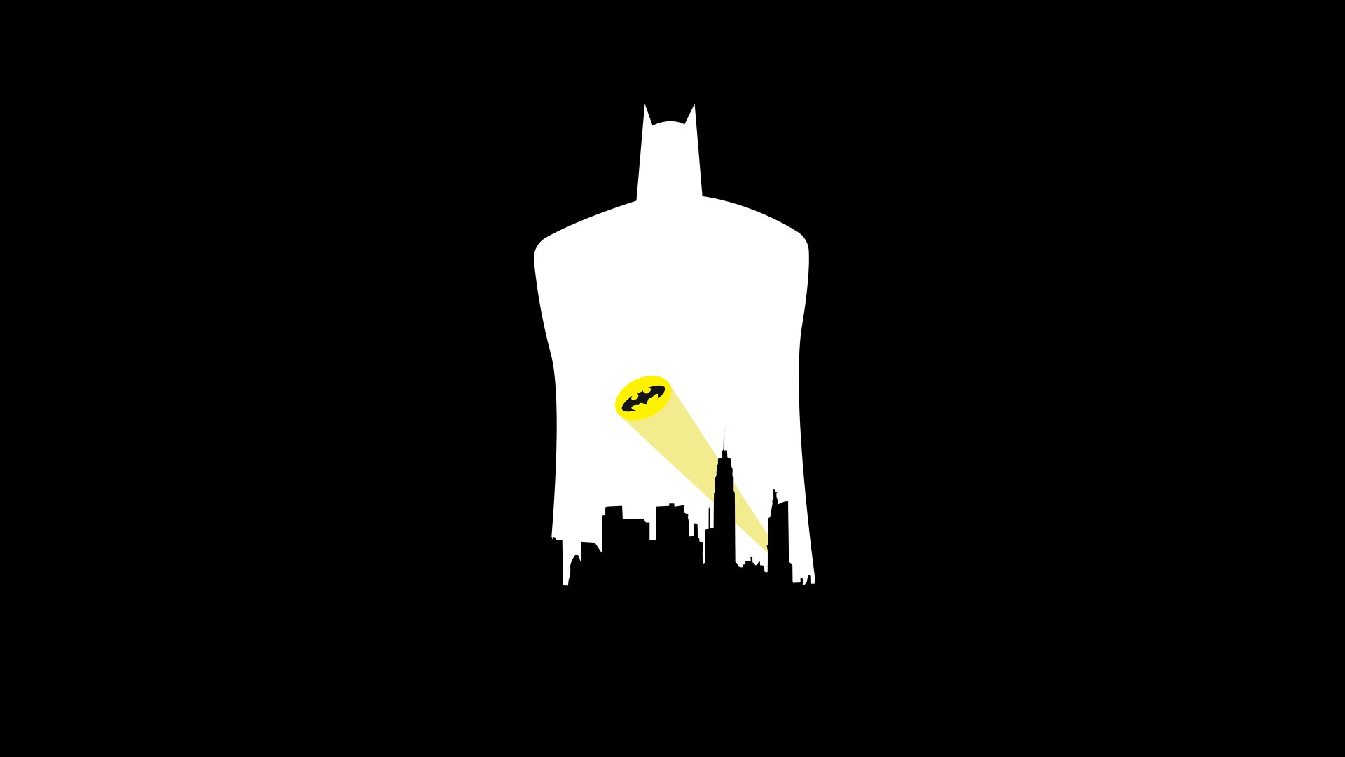 Download Bat-Signal Minimalist DC Comics Comic Batman Minimalist Comic 4k Ultra HD Wallpaper