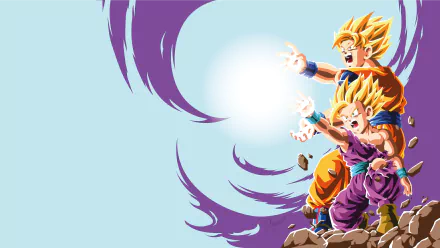 Kamehameha Gohan (Dragon Ball) Goku Anime Dragon Ball Z HD Desktop Wallpaper | Background Image