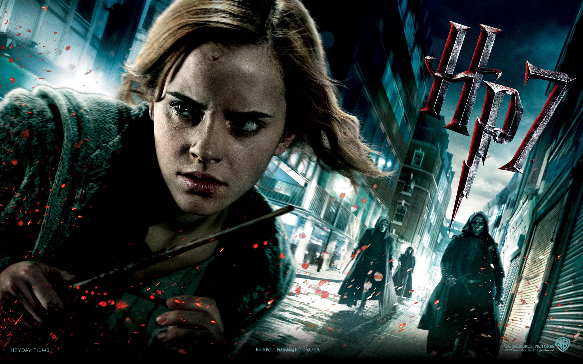 Hermione Granger portrayed by Emma Watson in a high-resolution desktop wallpaper.